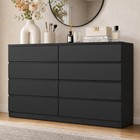 55    8 Drawer Dresser For Bedroom Chest Of Drawers Wood Clothes Storage Cabinet