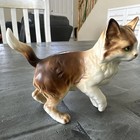 Vintage Lefton Cat Sitting Ceramic Figurine 5 5   