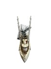 Vintage Style 8    Model Shrimp Fishing Boat Wood Painted Hand Crafted