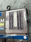 Room Darkening Window Panels Set Of 2 Metallic Design 63in Energy Efficient New