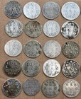Lot 50 Pcs Dutch Netherlands Voc 2 Stuiver Silver Coin Mix Province See Pict