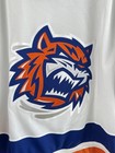 Bridgeport Sound Tigers Ccm Jersey Mic Sz Lg Vintage