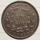 Canada  montreal  Sou Token  Agriculture And Commerce Un Sou Catalog Lc-33c