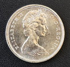 1965 Canada Silver 50-cent Half Dollar Coin - 80  Silver - Nice Toning