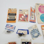 Sewing Notions Vintage Lot Snaps Pearl Pins Cats Eyes Buttons Eyelet Tool Kit