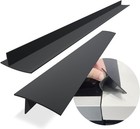 Silicone Stove Counter Gap Cover  25 Inch Set Of 2 Black - Heat Resistant Gap   