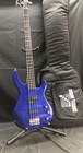 Squier By Fender Mb-4 Bass Guitar Metallic Blue 4 String Indonesia  cln069892 