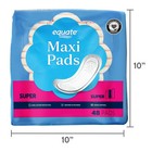 2 Pack Equate Maxi Pads Super Protection Unscented Compare To Stayfree 48 Count
