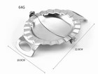 Set Of 2 Stainless Steel Dumpling Press Molds Or Empanada Makers-dumpling Maker