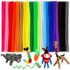 6x300mm Pipe Cleaners Plush Chenille Stems Ideal For Craft