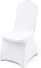 100 Pcs White Chair Covers Polyester Spandex Chair Cover Stretch Slipcovers F   