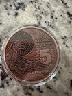   999 Fine Copper 5 Oz    natural Wonders - Mount Everest    Colorized Coin Round