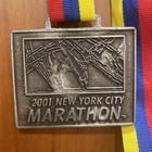 Vintage Y2k 2001 New York City Marathon Finisher Medal Nyc Road Runners Blank
