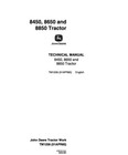 John Deere 8450  8650  8850 Tractor Service Manual Repair Shop Technical Book