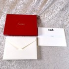 Genuine Cartier Letter   Envelope Set Black Panthere 10 Sets With Case