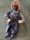 Vintage Primitive Black Americana Folk Art  Carved Wooden Doll 10  Elsie Taylor