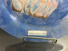 Blue Rosh Hashanah Art Glass 10  Judaica Plate