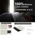 Black Out Curtains 108 Inch Long 2 Panels 50 w X 108 l  pack Of 2  Beige White