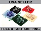 7 Polyhedral Dice Set With Matching Velveteen Bag - D4-d20 For Trpg  D d  Dnd