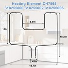 Frigidaire Range Oven Bake Element Feb386cesg Feb386wesc Feb386cebh Feb386cesh