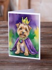 Norfolk Terrier King Queen Of Mardi Gras Cards Envelopes Pack Of 8 Dac4841gca7p