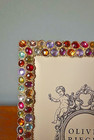 Olivia Riegel Multi-color Crystal  caravelle  5x7 Photo Frame New In Box