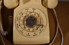 Vintage Western Electric Bell White Rotary Desk Phone Telephone Model 500 Tested