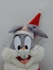 Vintage 1997 Bugs Bunny Santa Claus Plush 10  Sitting Christmas Looney Tunes
