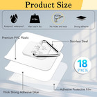 18 Pack Invisible Plate Hangers For The Wall  Vertical Adhesive Wall Plate Hange