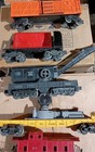  7  Lionel Train Cars Crane  Spotlight Caboose  Cargo   More Lot Of 7