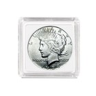 Box Of 25 Bcw 2x2 Hard Plastic Coin Snaps Ike  morgan Silver Dollar Coin Holders