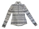 Womens Nike Pro Dri-fit  1 2 Zip Pullover Hyperwarm Black Gray 8-bit Sz S New