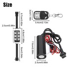 8 Pods Rgb Led Rock Lights For Motorcycle Underglow Light Kit W  Remote Control
