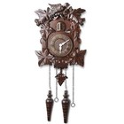 Kendal Handcrafted Linde Wood Cuckoo Clock W  Night Silencer And Bird Decoration