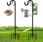 Shepherds Hook For Bird Feeders For Outside  92 Inch Adjustable Shepards Hook   