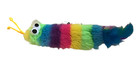 Rainbow Caterpillar Cat Toy With Catnip  Feather Tail With A Bell   6 5  L 