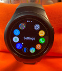 Samsung Gear S2 Black Smart Watch 316l Stainless Steel Case W Silicone Band