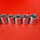 New 6-22mm Craftsman 17 Piece 3 8  Drive 6 Point Metric Shallow Socket Set
