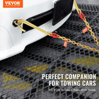 Heavy-duty G80 Tow Chain With J Hook  V-chain Bridle  Grab Hook - 5 16   X 2   1
