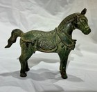 Antique Cast Bronze Chinese Horse Figurine