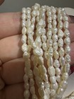 Vintage 10 Strand Freshwater Pearl Necklace 14k Gold Clasp Crown S Marked