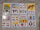 Hot Dots K-1 Lot Of 6 Sets   2 Pens Pete Cat blue Dog Guc 