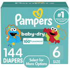 Pampers Baby Dry Baby Diapers Size 6  144 Count  select For More Options 
