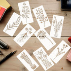 18 Pieces Stencils For Painting Leaves Plants Templates Flower Craft Stencil Reu