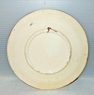 Mid Century Vintage Jerusalem Round Brown   Gold Hanging Souvenir Plate 8 