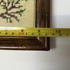 Vtg Framed Owl Needlepoint Crewel  Wall Decor 9 5   x 11 5    Cottage Core 70s Caron