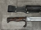 Vintage  German Gew 98 Bayonet M1908 Sharp W scabbard   Leather Frog