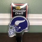 1990s Miller Genuine Draft Beer Minnesota Vikings Tap Handle Helmet  ex   Lucite