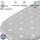 Waterproof Changing Pad Cover Set 2 Pack Stretch Jersey Knit Supe