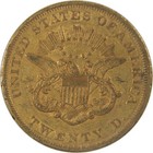 1857  20 Liberty Head Gold Double Eagle Xf Ef Extremely Fine Coin
